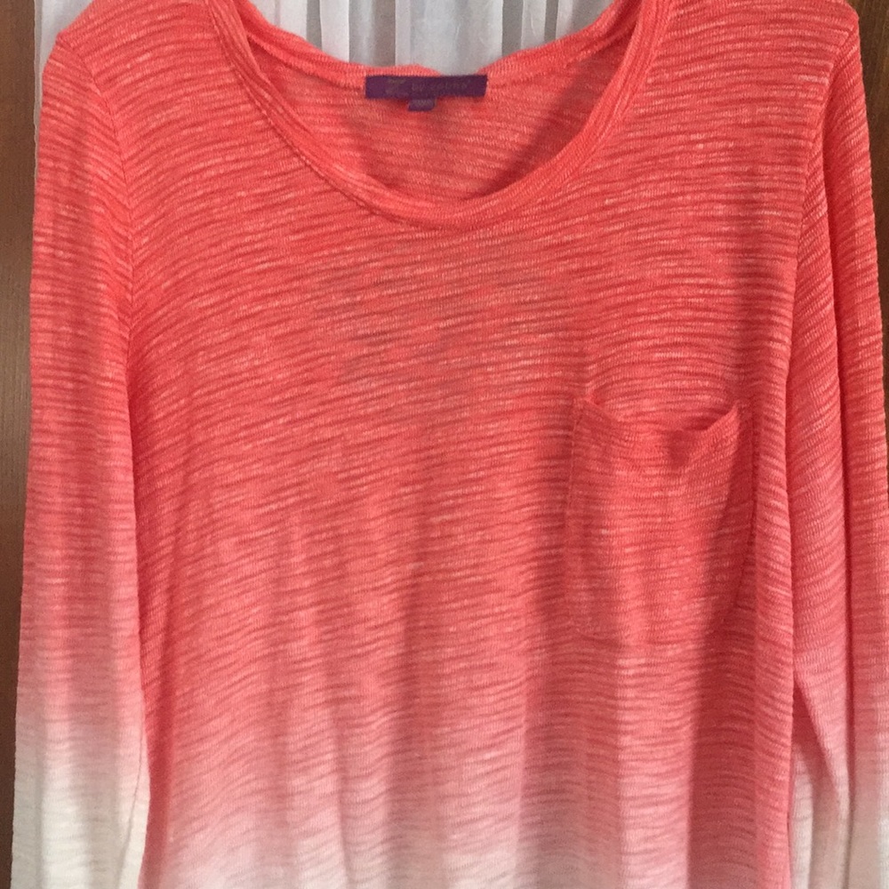 Stretchy a-line shape too in coral and white